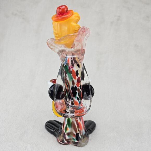 Vintage Hand blown Italian Murano glass clown sculpture - Picture 5 of 8